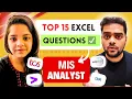 Download Lagu How as a Fresher she became MIS Analyst | TOP 15 Interview Questions😲