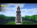 Minecraft How to Build a Medieval Clock Tower Clock Tower Tutorial