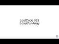 LeetCode 932 Beautiful Array