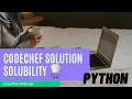 Codechef Solubility Problem Python Solution Long May Challenge