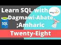 28 Learn SQL with Dagmawi-Abate Sub Query with INSERT UPDATE DELETE using MS SQL Server Amharic