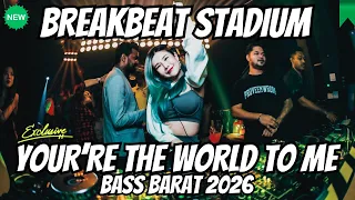 yourre the world to me remix x dj fading echoes breakbeat full bass 2025 viral tiktok