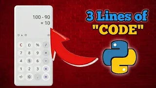 How To Subtract 2 Numbers with JUST 3 lines of Code in Python