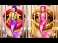 Lagu Budget vs VIP Jail Makeover! Huntrix Rumi vs Mira Mermaid Glow Up In Jail!