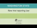New hire reporting Washington state