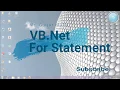 VB Net For Loop Statement Entry Controlled Looping Statement in Marathi
