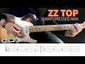 ZZ TOP - Sharp Dressed Man - guitar lesson with TAB