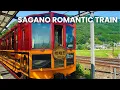 Sagano Romantic Train in Arashiyama, Kyoto, Japan 🍁🇯🇵