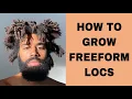 HOW TO GROW FREEFORM LOCS DREADS
