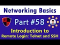 HINDI Networking Basics Part Application Layer Remote Login Telnet and SSH