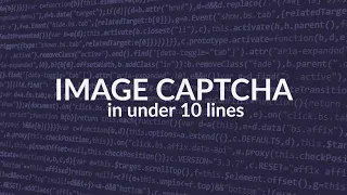Image Captcha in python in under 10 lines