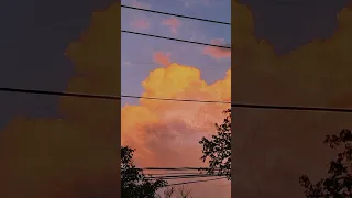 Stunning Sunset Changing Colors Of The Clouds 