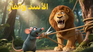 الفأر ينقذ الاسد 