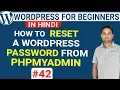 How to Reset Password from phpMyAdmin WordPress Tutorials