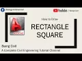 How to Draw Rectangle Square in AutoCAD