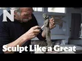 How does an artist copy the 200-year-old techniques of master sculptor Antonio Canova
