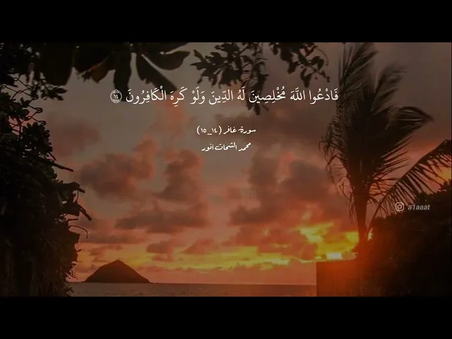 ⁣فَادْعُوا اللَّهَ مُخْلِصِينَ لَهُ الدِّينَ وَلَوْ كَرِهَ الْكَافِرُونَ .. || محمد الشحات انور
