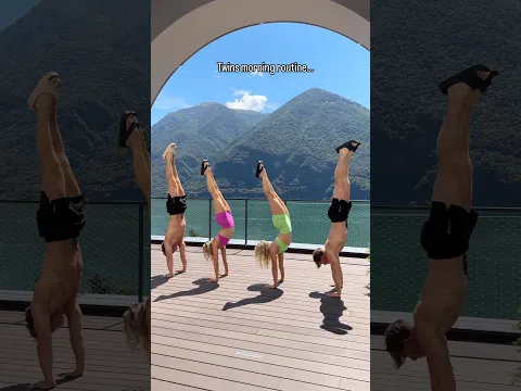 How twin girls and boys hang out…