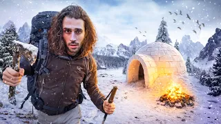 Je survis 24h dans la neige sans tente ! (Igloo)