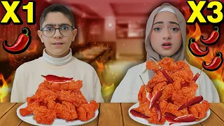 أكلات حارة بمستويات عالية جدا 1X 2X 3X 