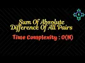 Sum of absolute differences of all pairs in an array GFG Algorithm Explanation by alGOds