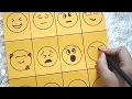 Kids step by step drawing emotions How to draw a smiley faces Easy drawing for kids Emoji draw
