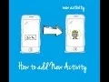 How to add a new Activity and use setContentView