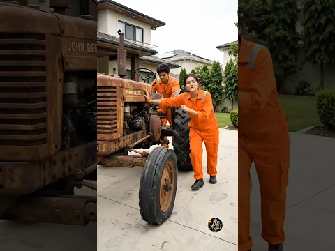 kabaad john deere ko do ne milkar ekdam new bna diya #tractor #short