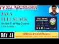 Day 41 Java Full Stack Online Training Course Live 14th June 2024