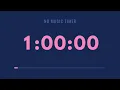 1 Hour Study Timer No Music Gentle Alarm Progress Bar Deep Focus Navy Blue Pink Aesthetic