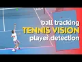 Tennis Vision Ball Tracking Player Detection using OpenCV