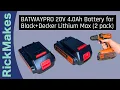 BATWAYPRO 20V 4 0Ah Battery for Black Decker Lithium Max 2 pack
