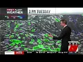 First Alert Forecast Scattered storms continue before even hotter weather builds in by Friday