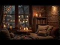 Elegant November Night Jazz u0026 Gentle Rain Sound by the Window | Relaxing Piano Jazz for Sleep Tight