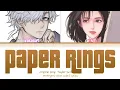 Lagu Paper Rings | Wakasa x Y/N [Tokyo revengers Color coded lyrics]