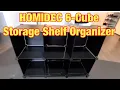 HOMIDEC 6-Cube Storage Organizer Shelf Review How to