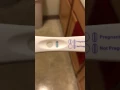 Faint positive pregnancy test within 2 minutes