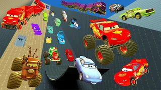 LIGHTNING MCQUEEN AND HIS FRIENDS CARS EPIC DOWNHILL RAMP in Garry's Mod