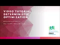 Deterministic Optimization - Integer Programming
