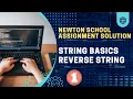 Newton school Reverse String string interview questions in java Java top String questions