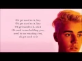 Justin Bieber - Get Used To It (Lyrics)