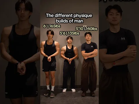 Different physique builds of man