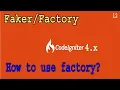Codeigniter-4 x Faker Factories Part-12