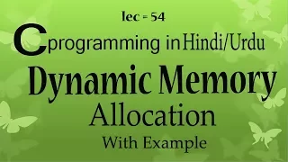 Dynamic and static memory allocation in c programming