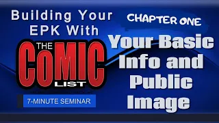 Using The Comic List CHAPTER 1 Adding Your Basic Public Info
