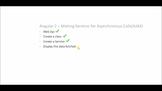 Angular 2 - Making Serives for asynchronous calls AJAX