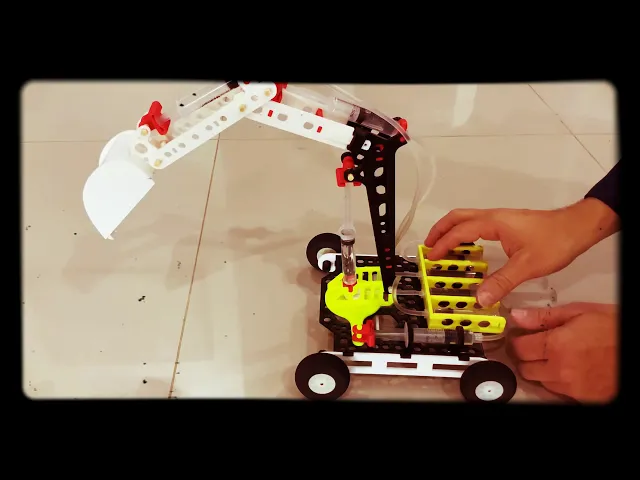 Mini 3D-Printed Hydraulic Backhoe video thumbnail