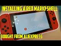 How to install a replacement Nintendo Switch shell New Mario Red case and joycon install