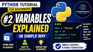 Python Tutorial for Beginners Variables Explained in Simple Way