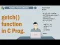 getch and getche functions in C Program C Language C Programming Lectures